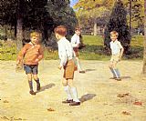 Boys Playing by Victor Gabriel Gilbert